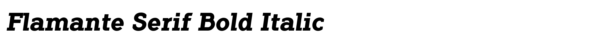 Flamante Serif Bold Italic image